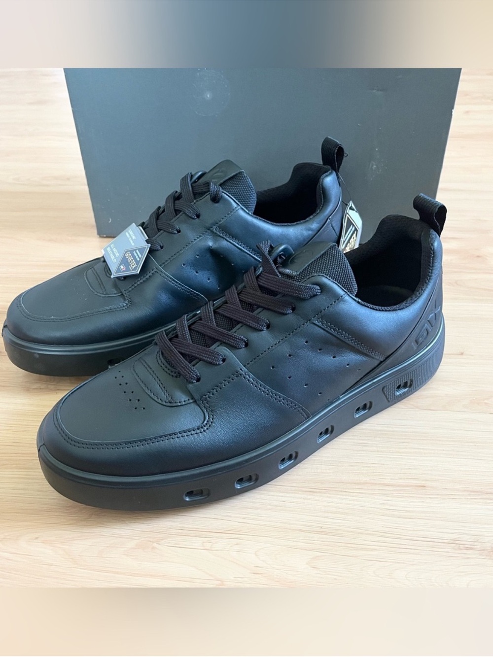 ECCO STREET 720 M Black leather Mens 9.5 US # 520814 - Picture 4 of 10